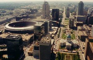 St. Louis, from the top of the arch.