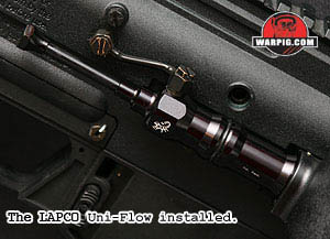 Installed LAPCO Uni-Flow on X7 Paintball marker