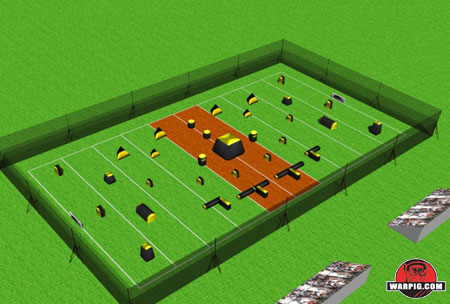 NPPL Paintball Field Layout