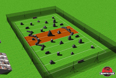 NPPL Paintball Field Layout